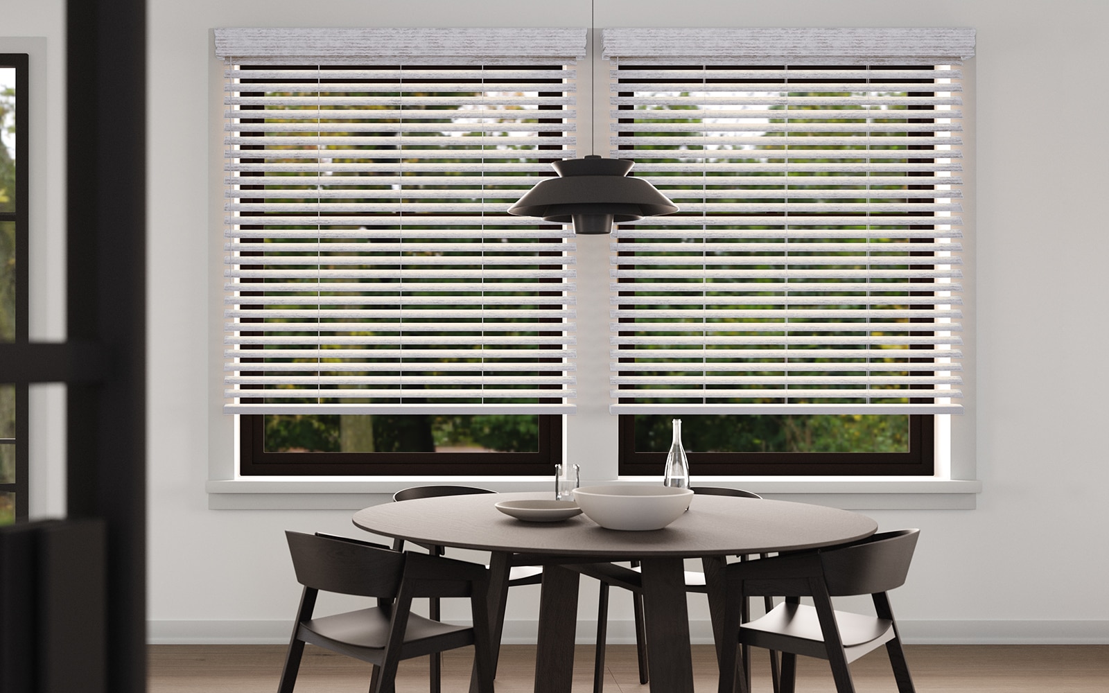 Cordless 2 Inch Faux Wood Blinds